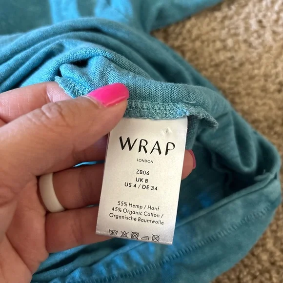Wrap London Boxy T-shirt Hemp & organic cotton Size - Picture 4 of 6